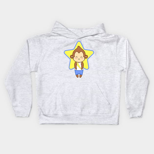 Gympanzee Star Kids Hoodie by gymtots